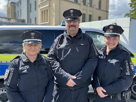 Kontaktbeamte für die Hansestadt Wismar: v.l.n.r. Silke Schulze, Olaf Spieß, Anne Arndt