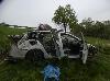 Bei dem Unfall wurden zwei Personen leicht verletzt.