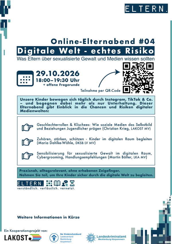 Flyer Online-Elternabend #4