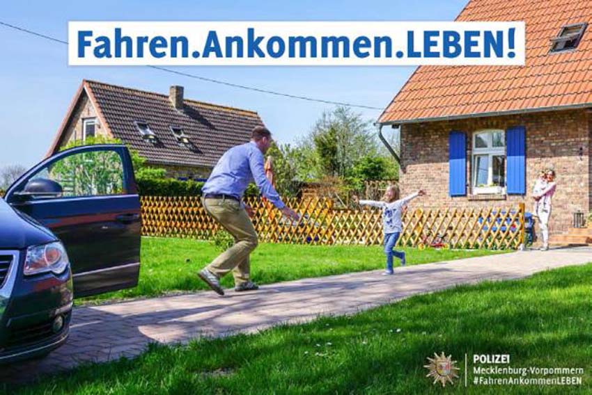 Plakat Fahren.Ankommen.Leben