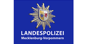 Landespolizei Mecklenburg-Vorpommern mit Polizeistern